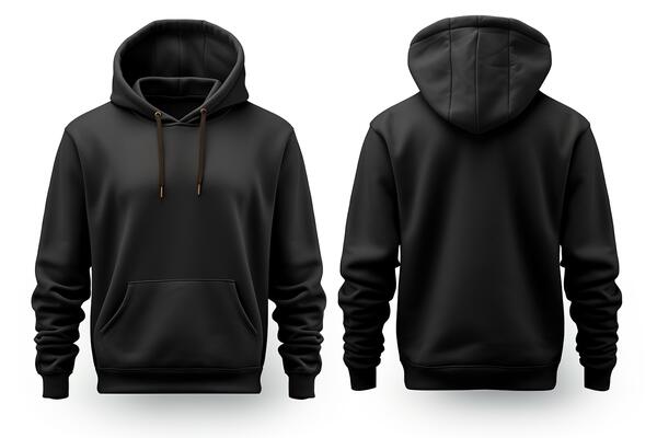 svart hoodie