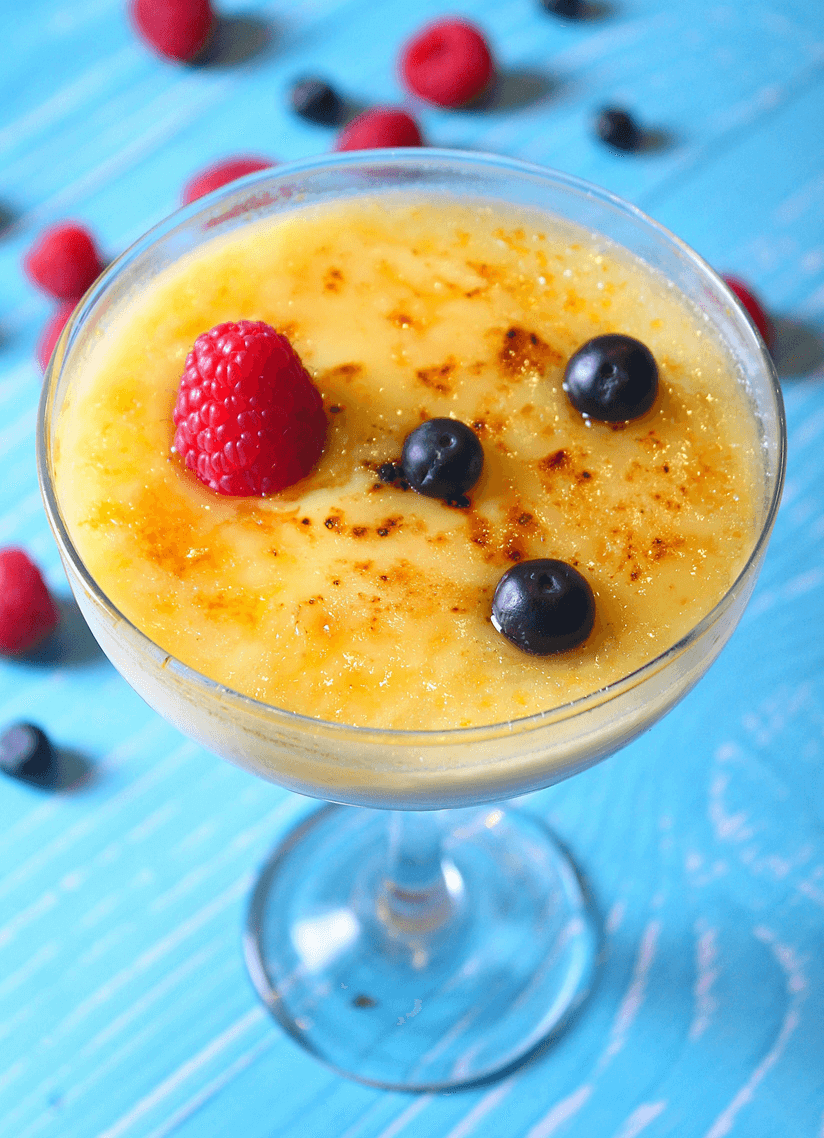 desserten Crème brûlée