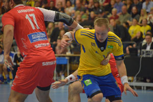 Bild på en handbollsspelare